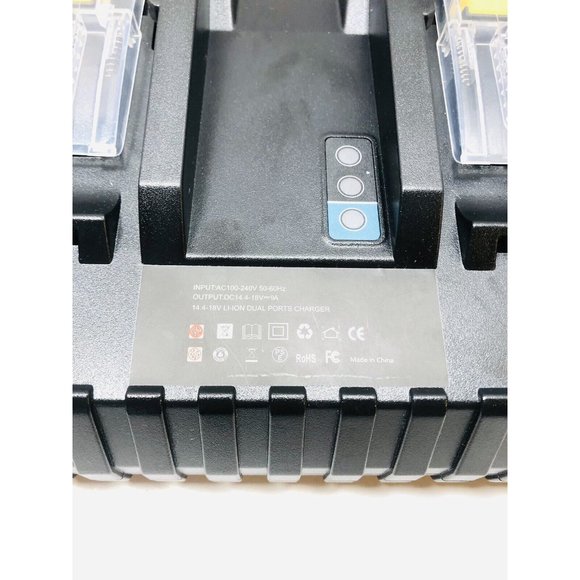 2X 14.4v-18v Li-ion Battery Replacement Dual Charger ( Fits Makita BL1830 BL1860 - Picture 2 of 4